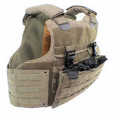 Hugger tactical vest with Velcro plate attachment